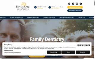 Dental Care of Glen Ellyn website