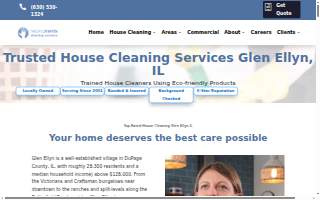 Helping Hands Cleaning Services website