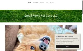 Small Paws Pet Care LLC website