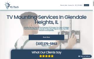Hi-Tech Installs - TV Mounting Chicago website