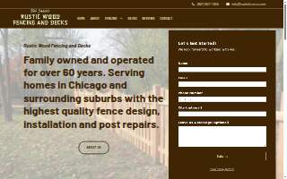Bob Jaacks Rustic Wood Fencing & Decks website