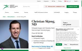 Christian Skjong, MD website