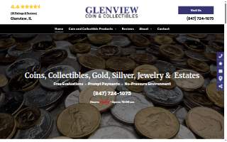 Glenview Coin & Collectibles website