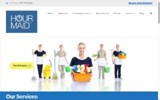 Hour Maid Cleaning Services Inc website