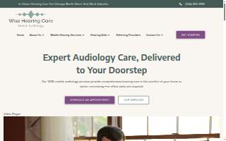 Wise Hearing Care of Glenview website