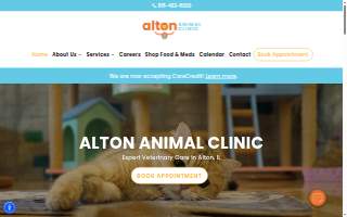 Alton Animal Clinic of Godfrey website