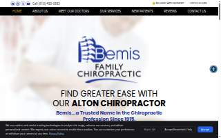 Bemis Family Chiropractic website