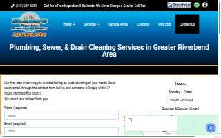 Bland's Plumbing, Inc website