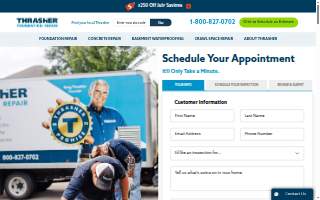 Thrasher Foundation Repair of Godfrey website