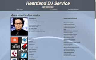 Heartland DJ Service website