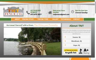 TNT Fence Company website