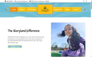 Gloryland Preschool website