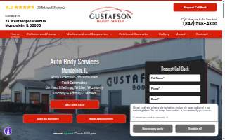 Gustafson Body Shop of Grayslake website