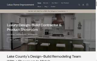 Lotus Home Improvement website