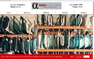 Alpha Auto Glass Inc. of Waukegan website
