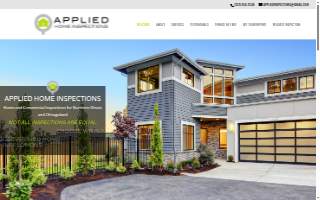 Applied Home Inspections website