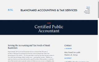Blanchard Accounting & Tax Services LLC website