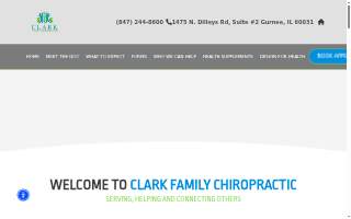 Clark Family Chiropractic website