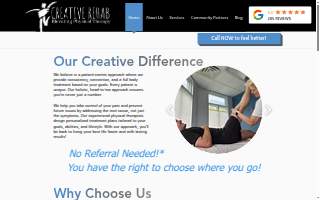 Creative Rehab website