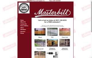 Masterbilt Fence & Supplies website