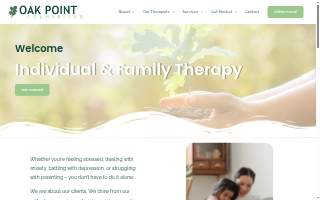Oak Point Counseling website