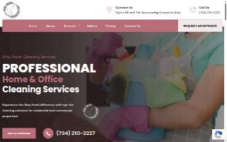 Stay Fresh Cleaning Services website
