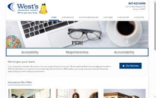 West's Insurance Agency website