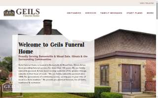Geils Funeral Home of Hanover Park website