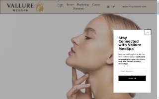 Vallure MedSpa website