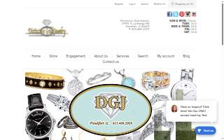 Distinctive Gold Jewelry website