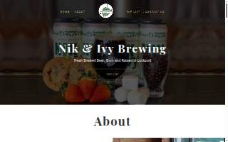 Nik & Ivy Brewing Company of Harvey website