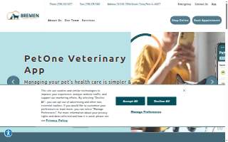 Bremen Animal Hospital website