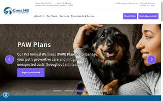 Crest Hill Animal Hospital of Hazel Crest website