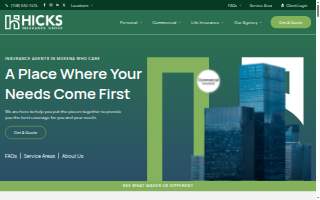 Hicks Insurance Group website