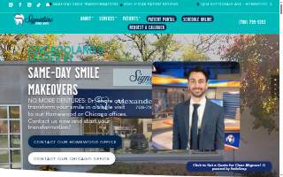 Signature Smile Arts of Hazel Crest website