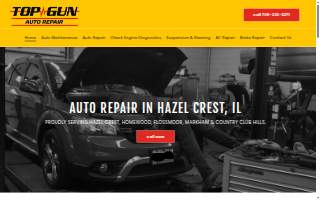 Top Gun Auto Repair Inc. website