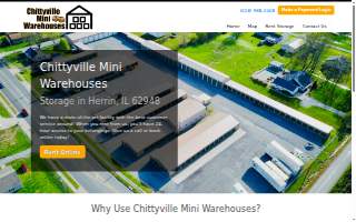 Chittyville Mini Warehouses website