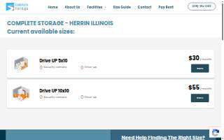 Complete Storage Solutions website