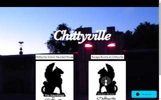 Escape Rooms at Chittyville website