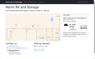Herrin RV & Boat Storage website