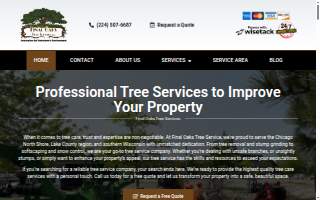 Final Oaks Tree Service Inc. website
