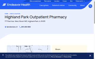 Highland Park Hospital Outpatient Pharmacy website