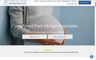 Highland Park Ob-Gyn Associates website