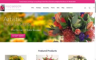Jan Channon Flowers website