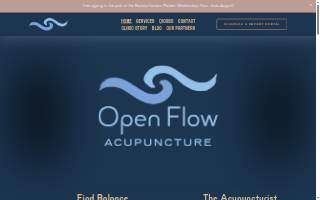 Open Flow Acupuncture website