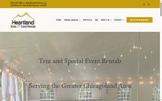 Heartland Tents & Event Rentals of Hoffman Estates website