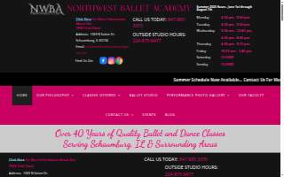 Northwest Ballet Academy of Hoffman Estates website