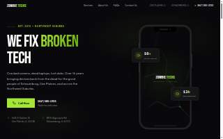 Zombie Techs Computer & Cell Phone Repair of Hoffman Estates website