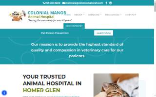 Colonial Manor Animal Hospital website