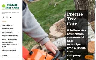 Precise Tree Care of Homer Glen website